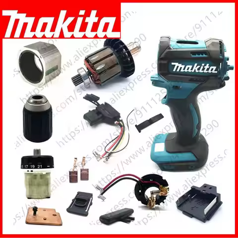 Makita DDF482 Chuck Housing Motor Switch Gearbox Carbon brush holder for DDF482RME DDF482Z Power Too