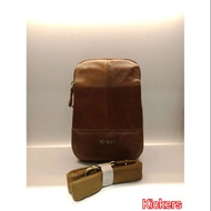 Kickers Leather Sling Bag
