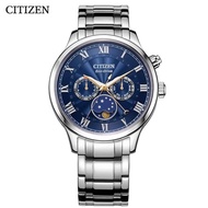 CITIZEN (CITIZEN) นาฬิกาข้อมือนาฬิกาผู้ชายพลังงานแสงแสดงกำไรและขาดทุนจากข้างขึ้นข้างแรม AP1059-19E/1
