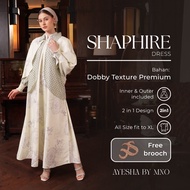 AYESHA - AYESHA Shapire Dress Gamis PremiumWanita | Raya Gamis Party InvitationELEGAN