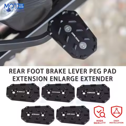Brake Lever Pedal Enlarger Extension Plate Pad For Honda HONDA CB125R CB150R CB300R CBR500R CB200X C