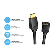 Solo] HDMI Cable Vention Right Angle 270 Degree Elbow ARC 4K UHD