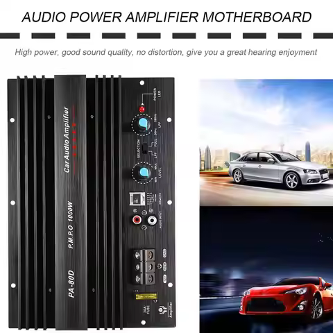 Hot 1000W Car Audio Power Amplifier Board Mono Powerful Bass Subwoofers Amp Amplifier For Car Modifi