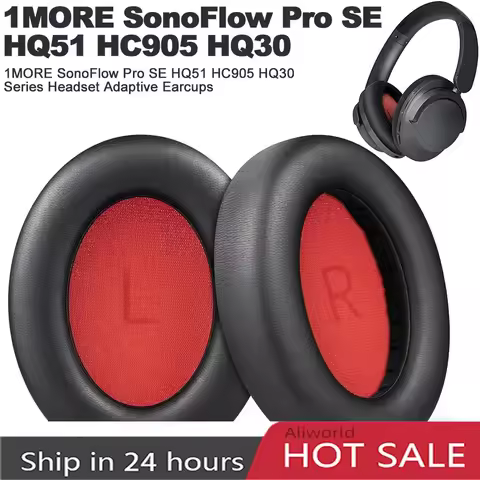Earpads for 1more Sonoflow (Pro) HQ51 Over-Ear Wireless Bluetooth Headphone Replacement Ear pads Pro
