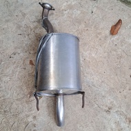 Original Muffler Exhaust Tube Removed from Honda Jazz IDSI vtec GD3