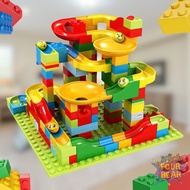 Mainan DIY Pendidikan 168pcs Marble Race Run Maze Blocks Bangunan Mainan Edukasi Anak