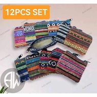 wangssstore 12pcs Ethnic coinpurse native wallet Baguio Wallet Laminated Baguio Cloth