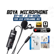 BOYA BY- M1 3.5MM AUDIO VIDEO RECORD LAVALIER LAPEL MICROPHONE CLIP FOR MOST DSLR CANON NIKON SONY DSLR CAMCORDER AUDIO