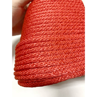 เชือกร่มสีแดง แบบไม่มีไส้ ขนาด 45678 มิลลิเมตร ขายเป็นม้วน
