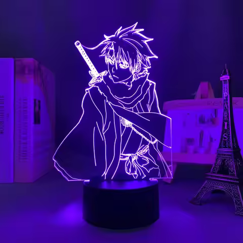 Anime Led Light Bleach Toshiro Hitsugaya for Bedroom Deco Light Brithday Gift Room Decor Manga 3d La