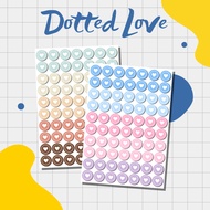 Dotted Love Journal Sticker / Dotted Love Journal Sticker / Love Sticker / Aesthetic Love Sticker / 
