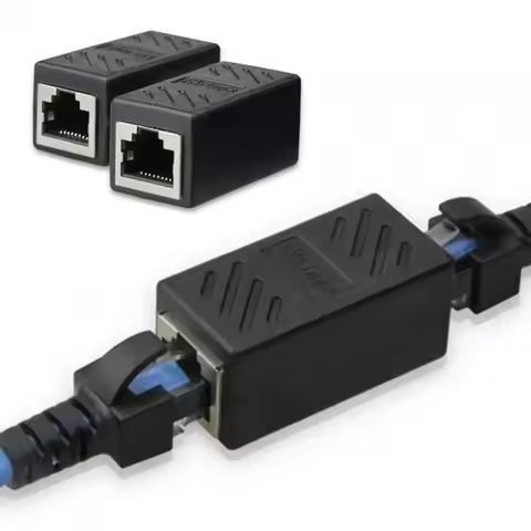 1-6Pcs RJ45 connector Network extender Ethernet Kabel RJ45 extender adapter Gigabit interface Female