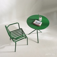 Whole Set Combination Courtyard Outdoor Table Chair Apartment Metal Coffee Chair Nordic Leisure Chai