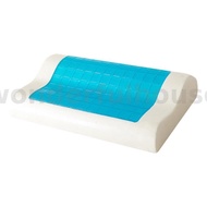 Cervical Wave Shape Gel Memory Foam Pillow 100% Polyester Anti-Snore and Cooling Design Hypoallergen