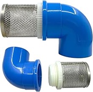 COTONLAKE DN20 inch stainless steel filter cover connected to 90 degree elbow 3/4" Blue PVC DN20 wat