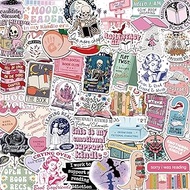 150 PCS Romance Book Stickers for Kindle, Holographic Bookish Sticker Pack Reading Glitter Vinyl Dec