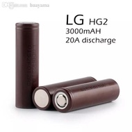 Wholesale-New 2016 2PCS Original LG HG2 18650 3000mAh battery 18650HG2 3.6V discharge 20A， dedicated