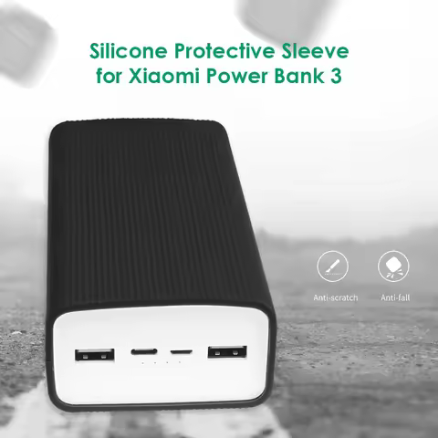 30000mAh Power Bank Silicone Case For Xiaomi Mobile Power Bank 3 Protective Cover Shell Protector Ca