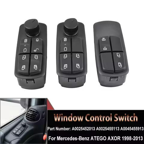 Driver Side Power Window Switch Button Auto Parts For Mercedes Benz Truck Axor Atego Adigo A00254520