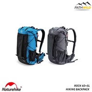 NATUREHIKE ROCK 40+5L HIKING BACKPACK เป้แบ็คแพ็คขนาด 40 ลิตร น้ำหนักเบา มีสายรัดสะโพกช่วยถ่ายน้ำหนั