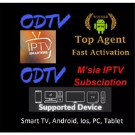 ODTV / 1, 3, &amp; 6 MONTH ODTV HD / DEVICE ANDROID iOS Web ODTVTV IPTV