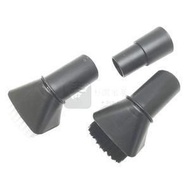 全城热卖 - 包送貨 -適用於凱馳 / 美諾 / 博世 / 飛利浦 吸塵器32mm軟毛刷吸頭 2.863-221.0 黑+白+3532轉接頭