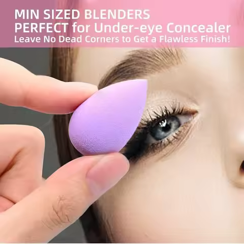 1-8Pcs Mini Beauty Egg Makeup Sponge Face Beauty Cosmetic Powder Puff for Foundation Cream Concealer