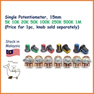 Potentiometer 1K 5K 10K 20K 50K 100K 250K 500K 1M B10K B100K B5k B20K B1M Single Variable Resistor W