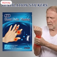 Gout Plaster Herbal Hand Feet Wrist Pain Relieve Stickers Joint Care Chinese Medicine Gout Pain Patch Relieve Joint Fatigue Soreness Stickers Easy Peel Neck Back &amp; Knee Patches Cervical Shoulder Joint Patch