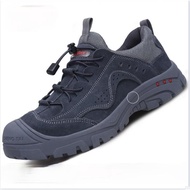 【ESD plastic steel head】Safety shoes sports shoes wear-resistant anti-smashing steel breathable ESD safety boots