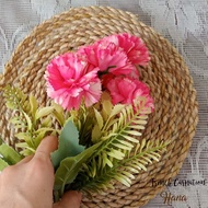 Bunga plastik carnation/ bunga dekorasi