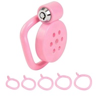 Pink Male Penis Chastity Cage Set Small Bird Design Acrylic Fashion Jewelry DIY Accessory Unbranded 