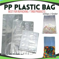 PP Plastic Bag for Product Repacking Plastic Pouch 100pcs PURITY BLUE