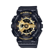 Casio Baby-G Digital-Analogue Black Resin Strap Women Watch BA-110X-1ADR