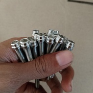 HANDMADE STAINLESS M8 L BOLT/BAUT12 DRAT 1.25 LENGTH 2CM - 8CM custom 1 A