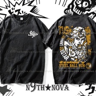 24h Shipping N9THNOVA Anime JoJo's Adventure SBR Washed Pure Cotton T-shirt Unisex 8