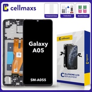 For SAMSUNG A05 A055 SM-A055 SM-A055F LCD Touch Screen Replacement With Frame