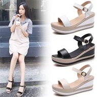 Leather Casual Wedge Heels - Small Sizes for Women