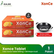 ORIGINAL!!! Xonce Tablet Hisap Vitamin C 500mg - 2 Box Isi 50 Strip Free Gift