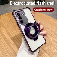 For VIVO Y29S 5G Case Shockproof Electroplated TPU Stand Cover Phone Casing For VIVO Y29S 5G Y29t V2