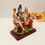 MMT TRADERS Lord Shivan family statue 6" Lord Shiva Ganesha murugan Pooja Room,  for Temple, Home, Office