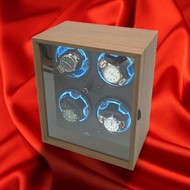 Watch Winder 4 Slots Solid Wood Finishing Automatic Watch Box Storage Box