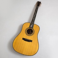 All Solid Wood D45 Natural Wood Electric Guitar