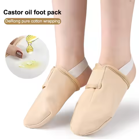 New Reusable Castor Oil Pack Feet Castor Oil Compress Pads Wraps Adjustable Pad Self Conditioning Ai