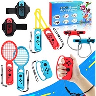 Switch Sports Accessories - 10 In 1 Party Pack Accessories Bundle For Nintendo Switch Joy-con Controller, Skyward Sword Switch