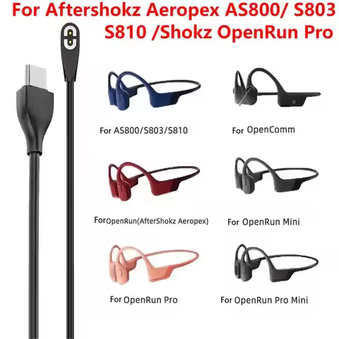 Bone Conduction Headphones Charger For Aftershokz Aeropex AS800/ S803/ S810 Shokz OpenRun Pro Magnet