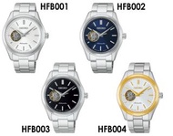 Seiko 精工 Selection analog Men's Mechanical Stainless steel strap Watch HFB001 HFB001J (silver dial, 