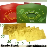Bank Note Malaysia Gold Foil Money Ringgit Malaysia
