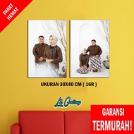 (2PCS) PHOTO PRINT + FRAME SIZE 30X40 CM 16R