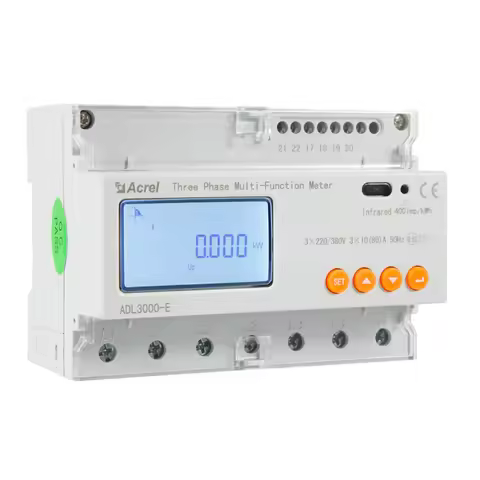 Acrel ADL3000 Bidirectional Din Rail 3 Phase Solar Power Meter Rs485 Modbus-RTU Pairing Solis Invert